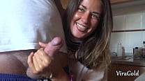 hd quick homemade handjob from sexy camilla moon with lot a cum porn