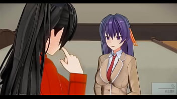 hd 百合エロアニメ　凛と桜のいちゃいちゃレズ　キス音asmr　イヤホン推奨 porn