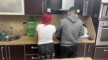 hd wife and husband cooking but his friend gropes his wife next to her cuckold husband ntr netorare porn