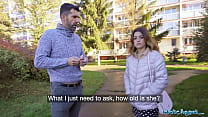 hd public agent tight spanish babe gives blowjob and fuck behind husbands back porn