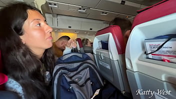 hd risky extreme public blowjob on plane porn