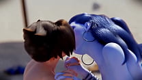 hd 3d hentai overwatch widowmaker and tracer fucked uncensored 3d porn