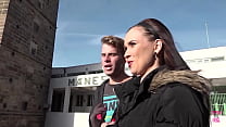 hd pale brunette shares her warm pussy between two handsome hunks porn