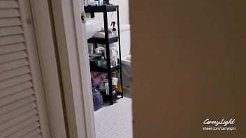 hd step mom caught step son jerking off and helps to cum quick on her pussy while her husband is home porn