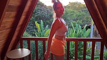 hd my mouth was filled with cum after sucking his cock in airbnb cabin porn