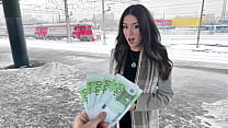 hd public agent beauty fucks on the train for money porn