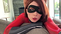 hd rough sex and deepthroat till facial with elastigirl from the incredibles pov hot cosplay porn