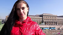 hd german scout skinny tall teen lana lenani with long legs and hair at casting fuck porn