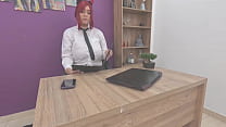 hd busty cosplayer masturbates in her bosss office porn