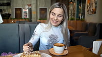 hd remote controlled vibrator in crowded cafe letty black porn