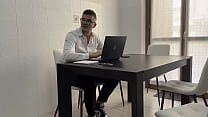 hd today my secretary came to work dressed very provocatively and masturbated under the table i couldnt resist and porn