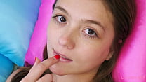 hd cute brunette naked closeup porn