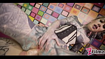 hd anal queen anuskatzz in corset plays with metal toy and gets her ass fucked by big dick and squirts porn