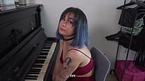 hd submissive girl got a free piano lesson porn