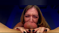 hd swallowed the dick and drained the balls into her mouth porn