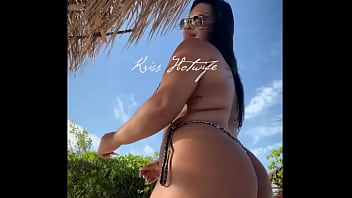 hd married whore showing off on the beach with a bikini up her ass porn