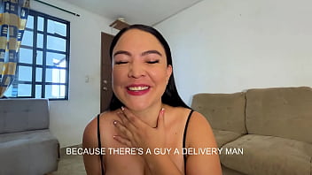 hd the delivery guy has a huge cock so i tip him on my huge tits milan rodriguez daniela gomez porn