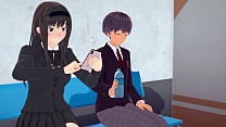 hd bala 3d hentai femdom anime girl cuckold her boyfriend and turns him into a toilet porn