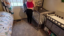 hd pregnant stepmother gets stuck under the crib porn