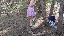 hd pee outdoors risky toilet in the forest porn