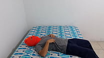 hd horny stepson touches his crooked penis porn