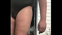 hd توماس french chubby sissy femboy jinna wear one piece swimsuit when stretched her nipples and testicules porn