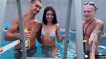 hd crazy gangbang party by the pool rough sex and creampie porn