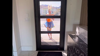 hd halloween trickortreat bad bunny gets candy cum and squirts on his cock porn