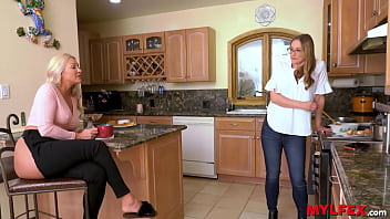 hd mylfex spoiled boy pleases his hot mom and stepaunt porn