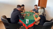 hd game night with a couple of friends ended up turning into a couple swap cuckold hotwife swing porn