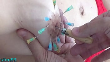 hd extreme bdsm tied girl pierced injection saline in tit and pussy porn