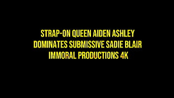 hd dominant aiden ashley strapon fucks submissive blonde sadie blair porn