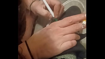 hd friend has fun trashing my sneakers porn