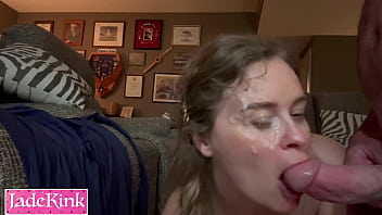hd real wife rim job on couch porn