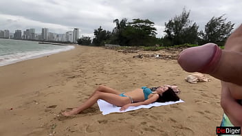 hd babe can i cum on your tits public cock flashing on the beach porn