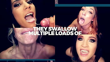 hd big busty milf covers her mouth in cum at the gloryhole porn