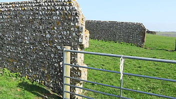 hd perv spies on farmers daughter whilst she plays with her pussy behind the barn public porn