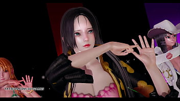 hd mmd girls day expectation hot striptease boa hancock nami nico robin one piece 3d porn hentai uncensored porn