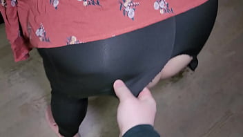 hd anal for sexy bbw step mommy with anal plug in big ass and ripped leggings while daddy isnt home porn