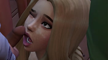 hd sims 4 hot teen sucking cocks at the local bar porn