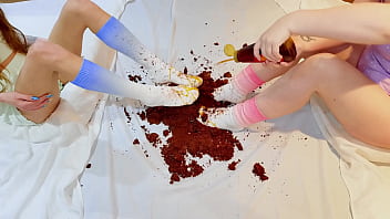 hd pastel crush chocolate cake and cock addition foot fetish porn