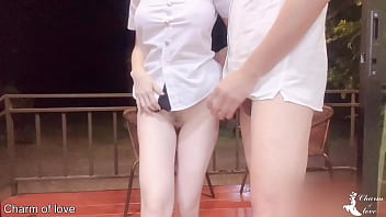 hd teacher fucks a female student outside the balcony porn