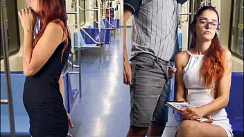 hd slutty student lets stranger grope her ass in public porn