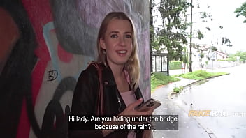 hd sweet blonde from slovakia fucked on street for lot of cash porn