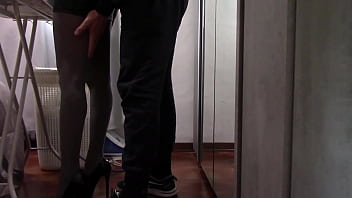 hd preview the milf with beautiful legs and pantyhose irons and gets touched and fucked porn